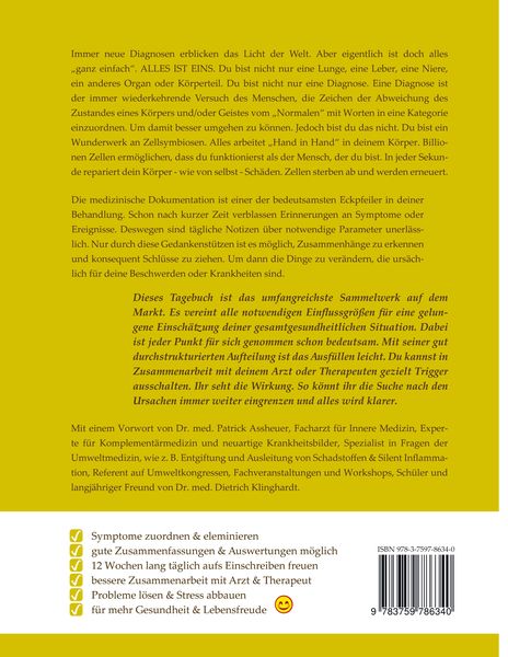 Produktbild: Mein medizinisches Ern&auml;hrungs-, Symptom- und Therapietagebuch, Band 3