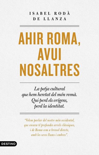 Produktbild: Ahir Roma, avui nosaltres