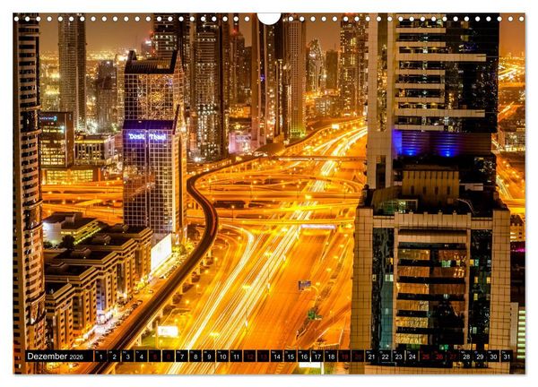 Produktbild: Dubai Highlights (Wandkalender 2026 DIN A3 quer), CALVENDO Monatskalender