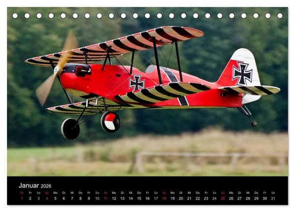 Produktbild: Dies und das vom Modellflugplatz (Tischkalender 2026 DIN A5 quer), CALVENDO Monatskalender