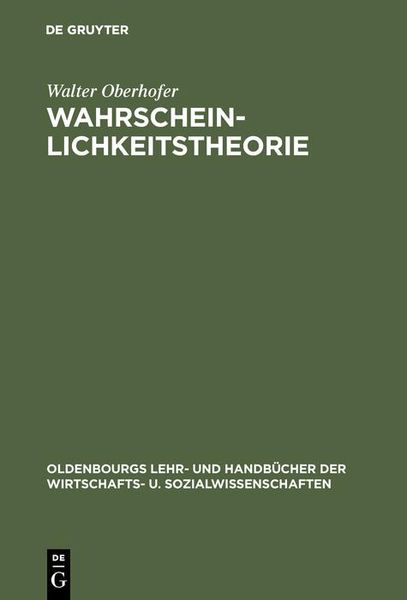 Produktbild: Wahrscheinlichkeitstheorie