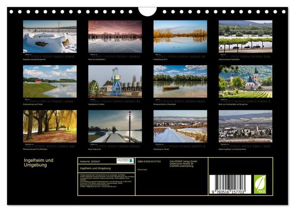 Produktbild: Ingelheim und Umgebung (Wandkalender 2026 DIN A4 quer), CALVENDO Monatskalender