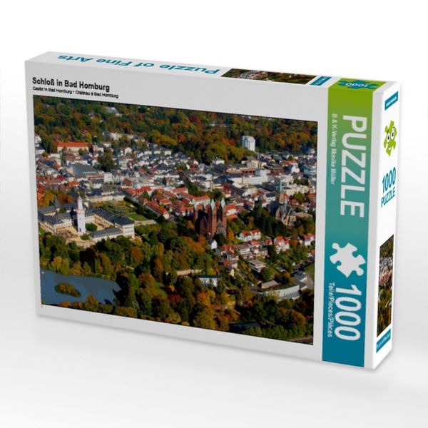 Produktbild: CALVENDO Puzzle Schlo&szlig; in Bad Homburg | 1000 Teile Lege-Gr&ouml;&szlig;e 64x48cm Foto-Puzzle f&uuml;r gl&uuml;ckliche Stunden