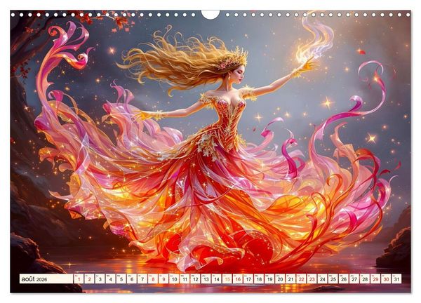 Produktbild: &Eacute;l&eacute;gance captivante (Calendrier mural 2026 DIN A3 vertical), CALVENDO calendrier mensuel