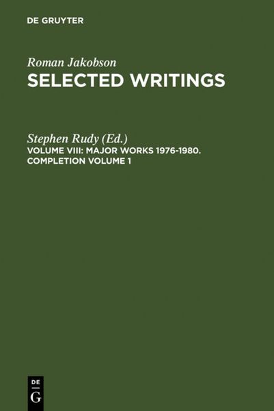 Produktbild: Major Works 1976-1980. Completion Volume 1