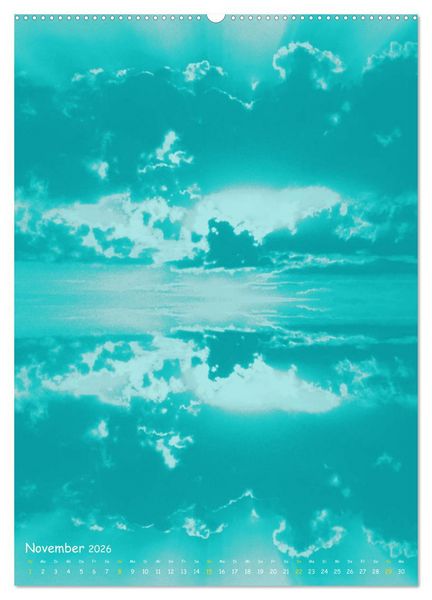 Produktbild: Aquarelle am Himmel (hochwertiger Premium Wandkalender 2026 DIN A2 hoch), Kunstdruck in Hochglanz