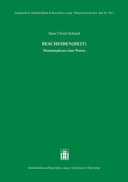 Produktbild: Bescheiden(heit)
