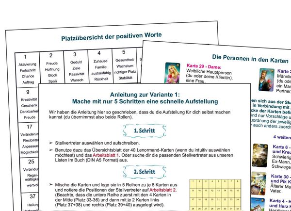 Produktbild: Lenormand Bildkarten Coaching Anleitungen und Arbeitshilfen f&uuml;r die l&ouml;sungsorientierte Beratung