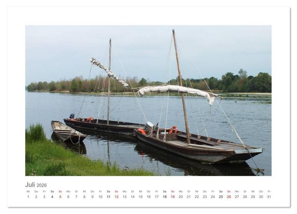 Produktbild: Unterwegs an der Loire (Wandkalender 2026 DIN A3 quer), CALVENDO Monatskalender
