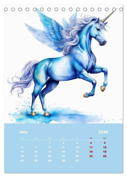 Produktbild: An enchanted world (Desk Calendar 2026 DIN A5 portrait), CALVENDO 12 Month DeskCalendar