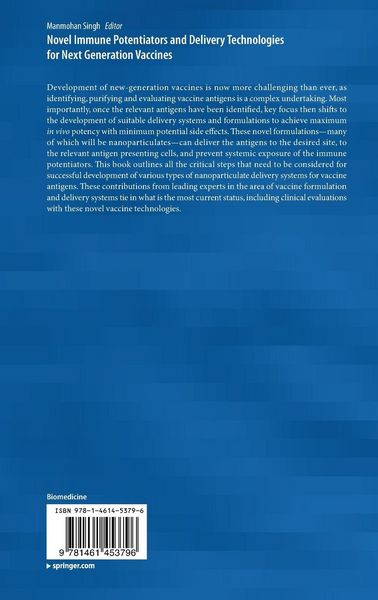 Produktbild: Novel Immune Potentiators and Delivery Technologies for Next Generation Vaccines