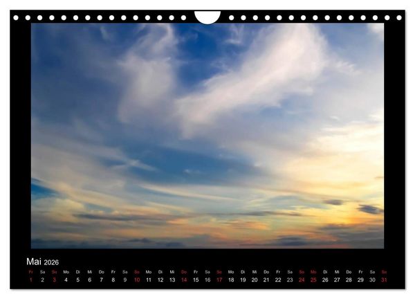 Produktbild: Wolkenbilder (Wandkalender 2026 DIN A4 quer), CALVENDO Monatskalender
