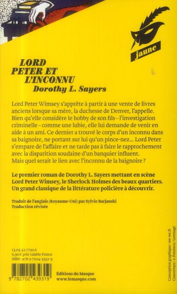 Produktbild: Lord Peter et l'inconnu