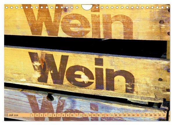 Produktbild: Rebensaft - Weingenuss (Wandkalender 2026 DIN A4 quer), CALVENDO Monatskalender