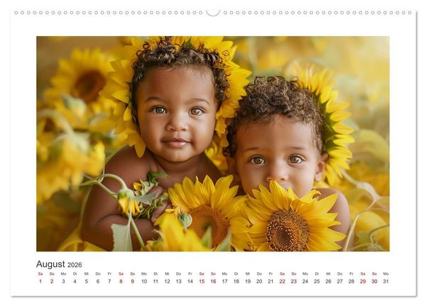 Produktbild: Unsere s&uuml;&szlig;en Knirpse (hochwertiger Premium Wandkalender 2026 DIN A2 quer), Kunstdruck in Hochglanz