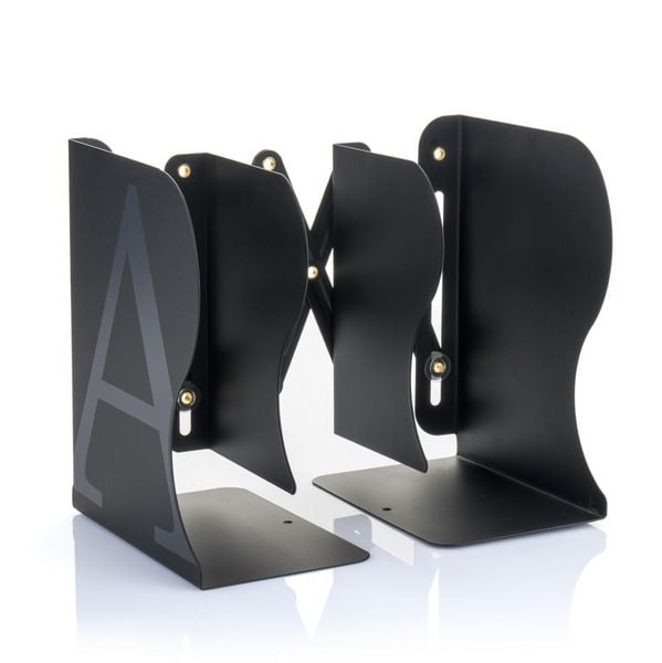 Produktbild: MyLibrary A-Z Metall-Buchregal Schwarz