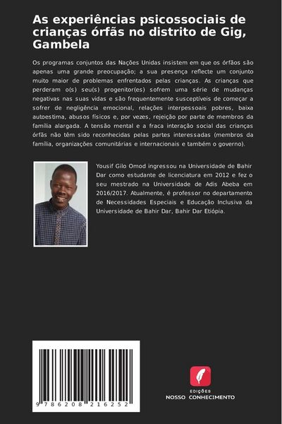 Produktbild: As experi&ecirc;ncias psicossociais de crian&ccedil;as &oacute;rf&atilde;s no distrito de Gig, Gambela