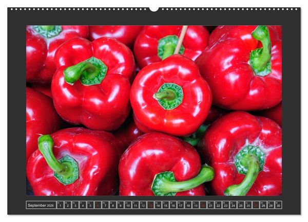 Produktbild: Obst + Gem&uuml;se (hochwertiger Premium Wandkalender 2026 DIN A2 quer), Kunstdruck in Hochglanz