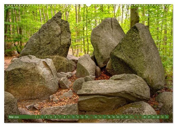 Produktbild: Das Felsenmeer - Natur pur im Odenwald (hochwertiger Premium Wandkalender 2026 DIN A2 quer), Kunstdruck in Hochglanz