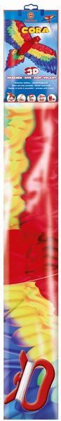 Produktbild: Einleinerdrachen Cora Papagei 3D 144x80cm Ripstop-Polyester