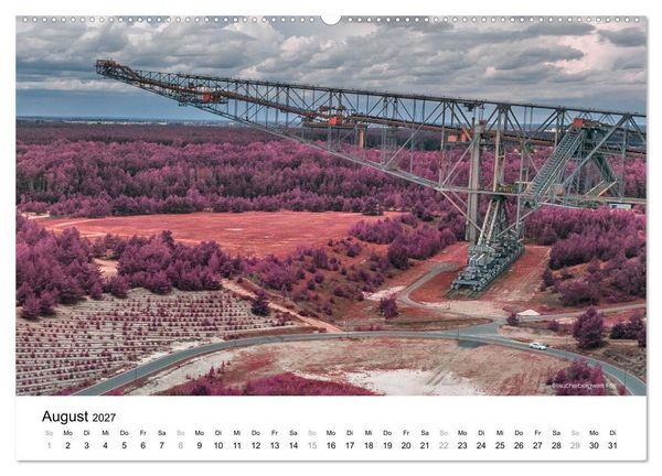 Produktbild: Die Lausitz im faszinierenden Infrarotlicht (hochwertiger Premium Wandkalender 2027 DIN A2 quer), Kunstdruck in Hochglanz