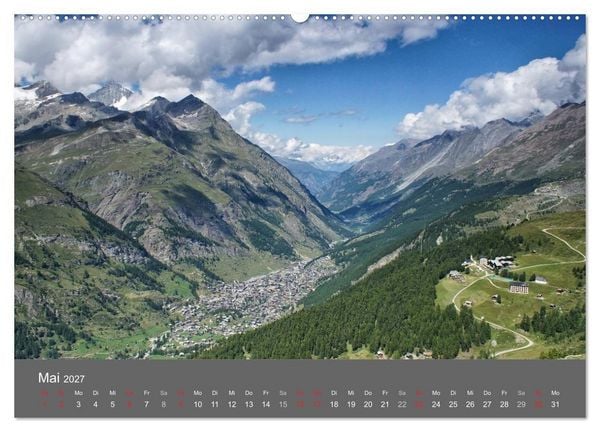 Produktbild: Wallis. Perle der Schweiz (Wandkalender 2027 DIN A2 quer), CALVENDO Monatskalender