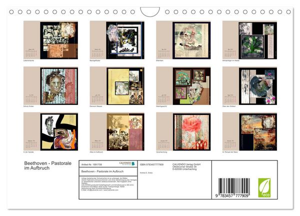 Produktbild: Beethoven - Pastorale im Aufbruch (Wandkalender 2026 DIN A4 quer), CALVENDO Monatskalender