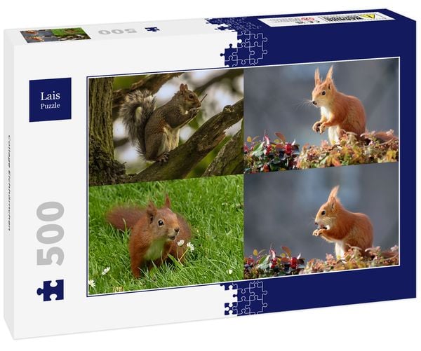 Produktbild: Lais Puzzle Collage Eichh&ouml;rnchen 500 Teile