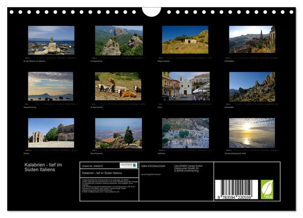 Produktbild: Kalabrien - tief im S&uuml;den Italiens (Wandkalender 2027 DIN A4 quer), CALVENDO Monatskalender