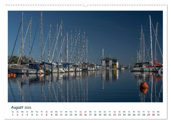 Produktbild: Warnem&uuml;nde an der Ostsee (Wandkalender 2026 DIN A2 quer), CALVENDO Monatskalender