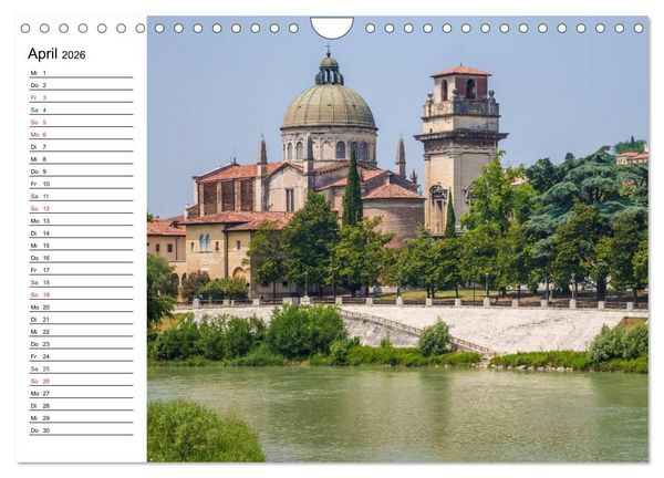 Produktbild: VERONA Historisches Stadtherz (Wandkalender 2026 DIN A4 quer), CALVENDO Monatskalender