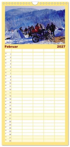 Produktbild: Familienplaner 2027 - Bayerischer Wald mit 5 Spalten (Wandkalender, 21 x 45 cm) CALVENDO