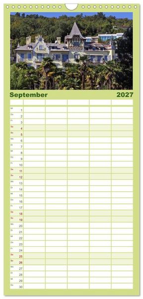 Produktbild: Familienplaner 2027 - Zauberhaftes Opatija mit 5 Spalten (Wandkalender, 21 x 45 cm) CALVENDO