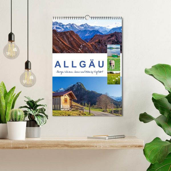 Produktbild: Allg&auml;u, Berge, Wiesen, Seen und K&uuml;he. (Wandkalender 2026 DIN A3 hoch), CALVENDO Monatskalender
