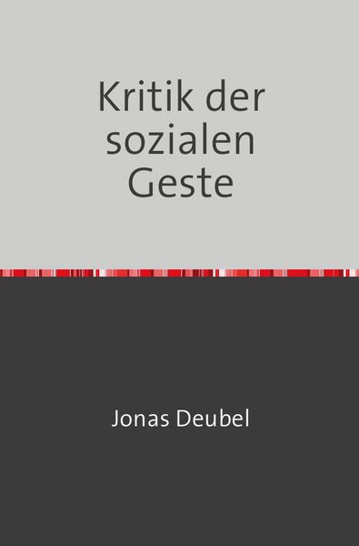 Produktbild: Kritik der sozialen Geste