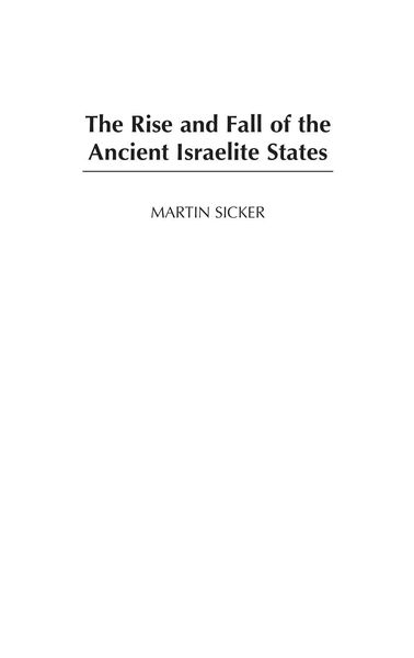 Produktbild: The Rise and Fall of the Ancient Israelite States