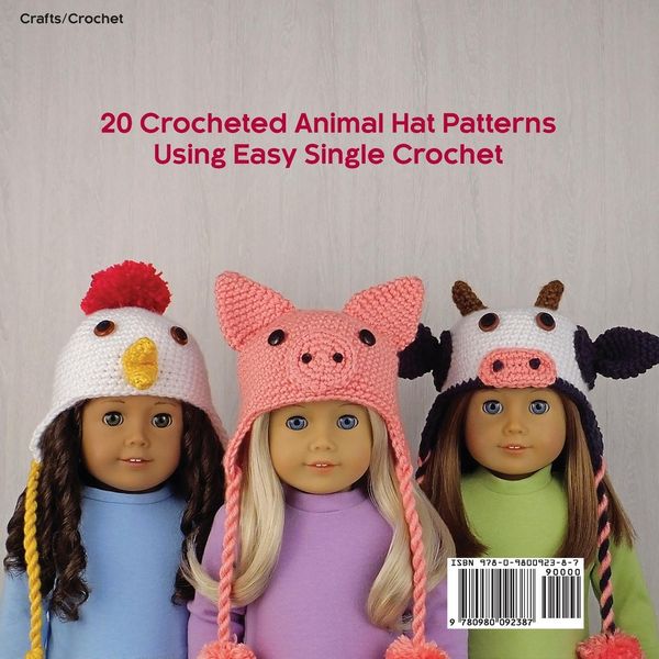 Produktbild: Amigurumi Animal Hats for 18-Inch Dolls