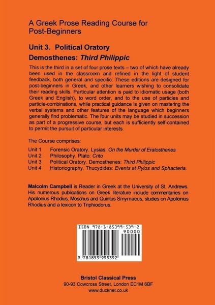 Produktbild: A Greek Prose Course