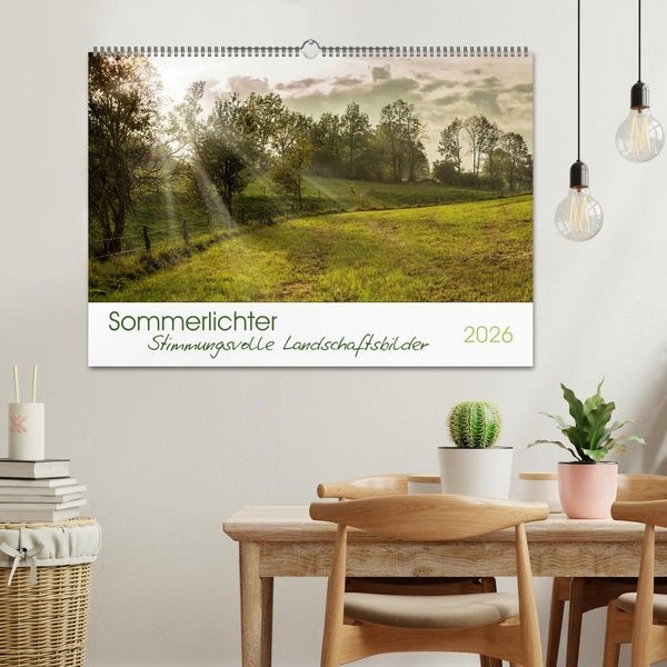 Produktbild: Sommerlichter - Stimmungsvolle Landschaftsbilder (Wandkalender 2026 DIN A2 quer), CALVENDO Monatskalender