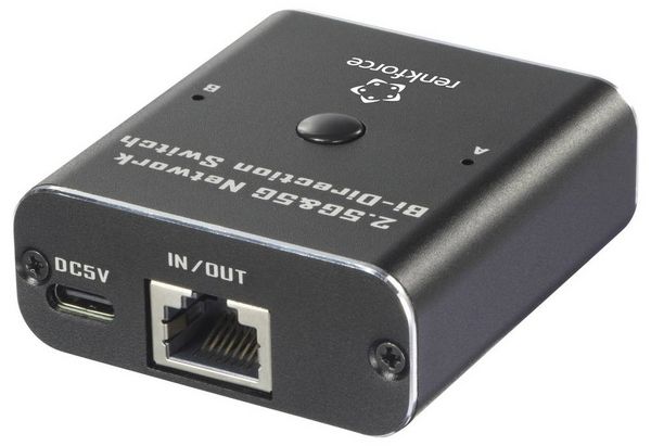 Produktbild: Renkforce RF-6736628 RF-EW-700 Netzwerk Switch RJ45 2 Port 5 GBit/s USB-Stromversorgung