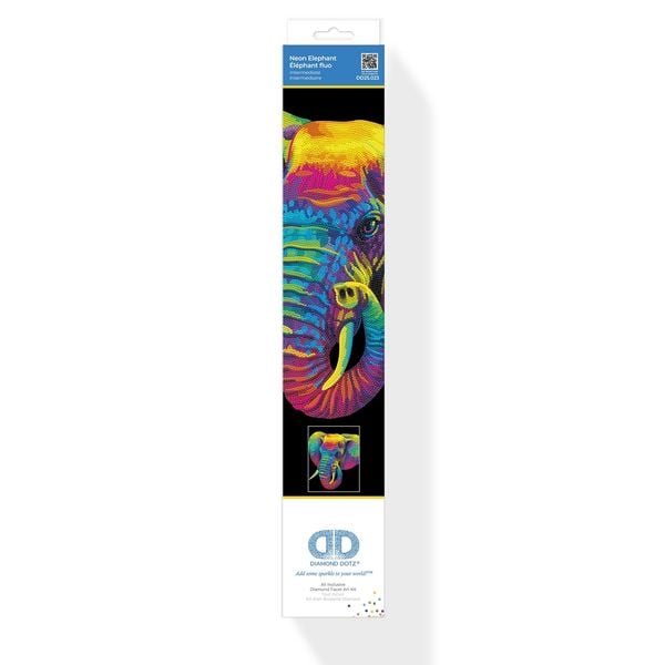 Produktbild: DIAMOND DOTZ - Diamond Painting Neon Elefant