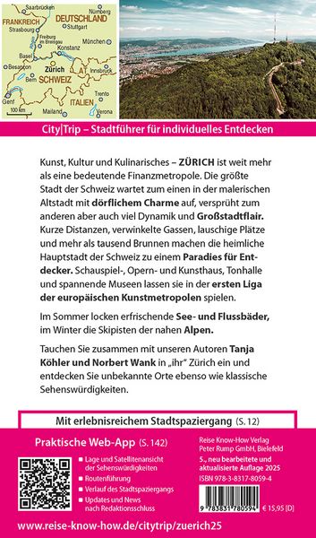 Produktbild: Reise Know-How CityTrip Zürich