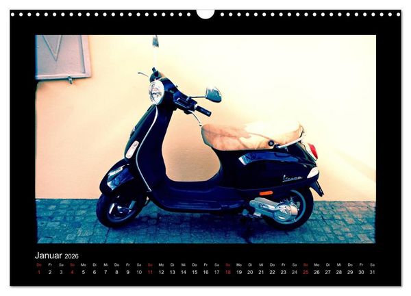 Produktbild: Motorroller (Wandkalender 2026 DIN A3 quer), CALVENDO Monatskalender