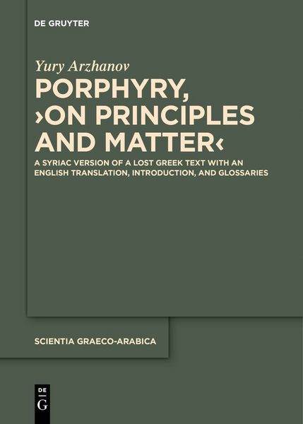 Produktbild: Porphyry, &rsaquo;On Principles and Matter&lsaquo;
