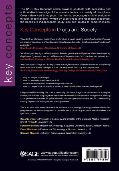 Produktbild: Key Concepts in Drugs and Society
