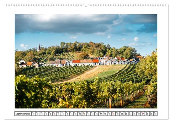 Produktbild: Das Weinviertel - Im Norden von Wien (hochwertiger Premium Wandkalender 2026 DIN A2 quer), Kunstdruck in Hochglanz