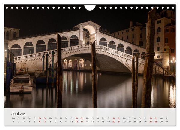 Produktbild: Venedig - Romantische Stadt am Canal Grande (Wandkalender 2026 DIN A4 quer), CALVENDO Monatskalender