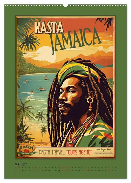 Produktbild: Exotic Travel Poster - nostalgische Abenteuerreisen um die Welt (Wandkalender 2027 DIN A2 hoch), CALVENDO Monatskalender
