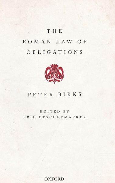 Produktbild: Roman Law Of Obligations C