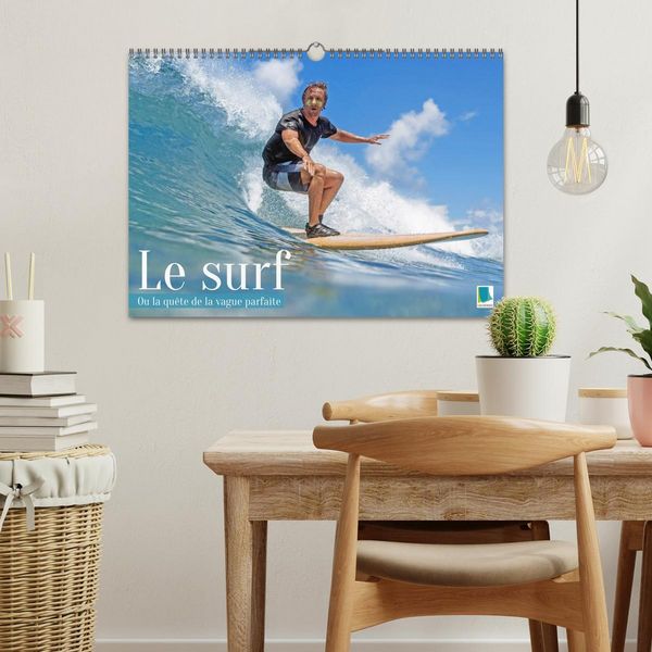 Produktbild: Le surf ou la qu&ecirc;te de la vague parfaite (Calendrier mural 2027 DIN A3 vertical), CALVENDO calendrier mensuel